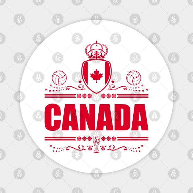 CANADA SOCCER GIFTS | CANADA FOOTBALL Magnet by VISUALUV